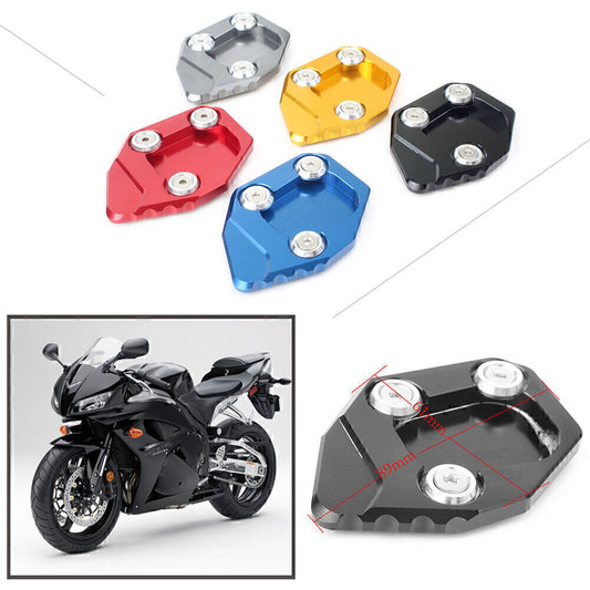 for HONDA CBR600RR F5 2007 -15 Foot Kickstand Side Stand Plate Pad Extension BLK