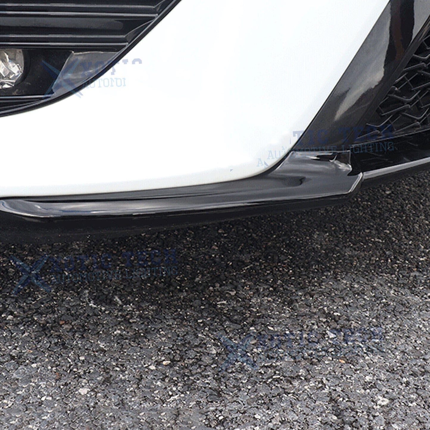 Gloss Black Front Bumper Corner Strip Cover Trim for Toyota for Camry 2018-20 SE XSE