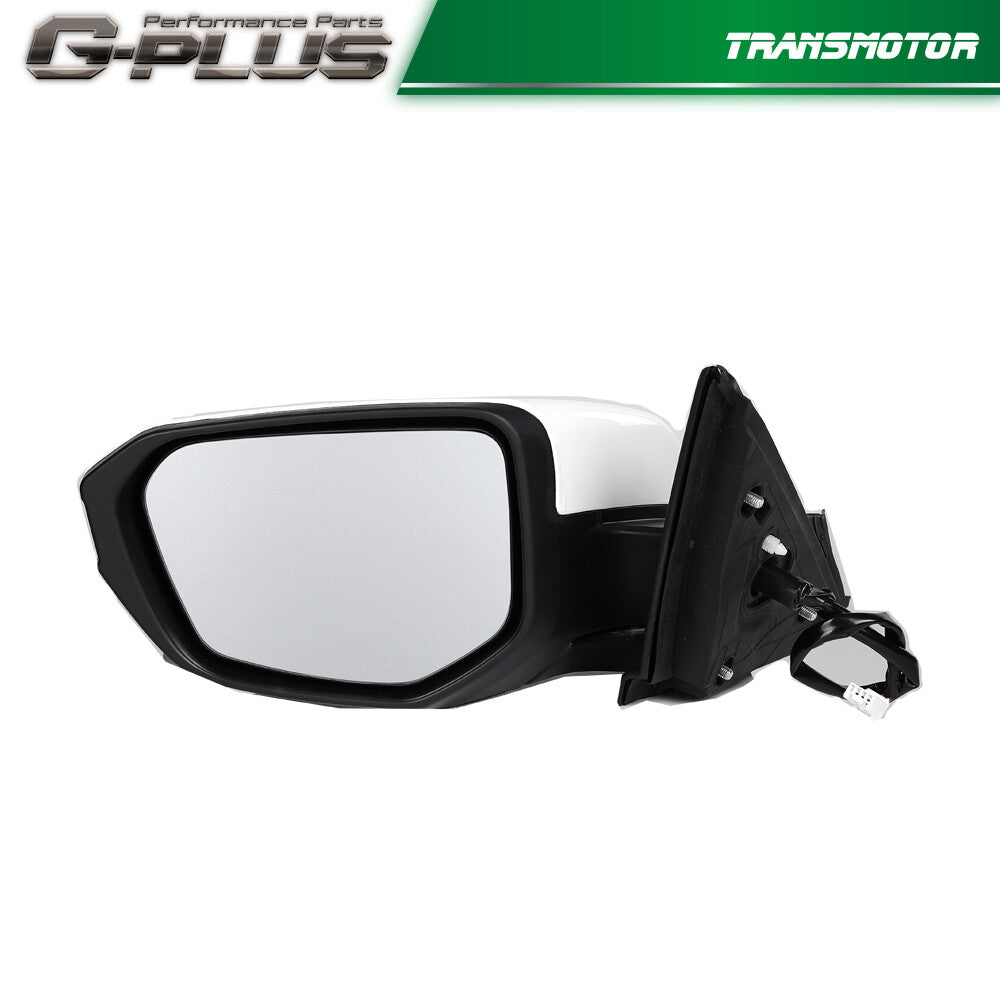 White left driver's side mirror assembly suitable for Honda for Civic Coupe 2016-2021