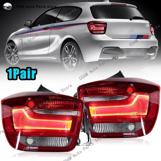 A pair of LED taillights for BMW F20 F21 2011 - 2015 brake warning light assembly.