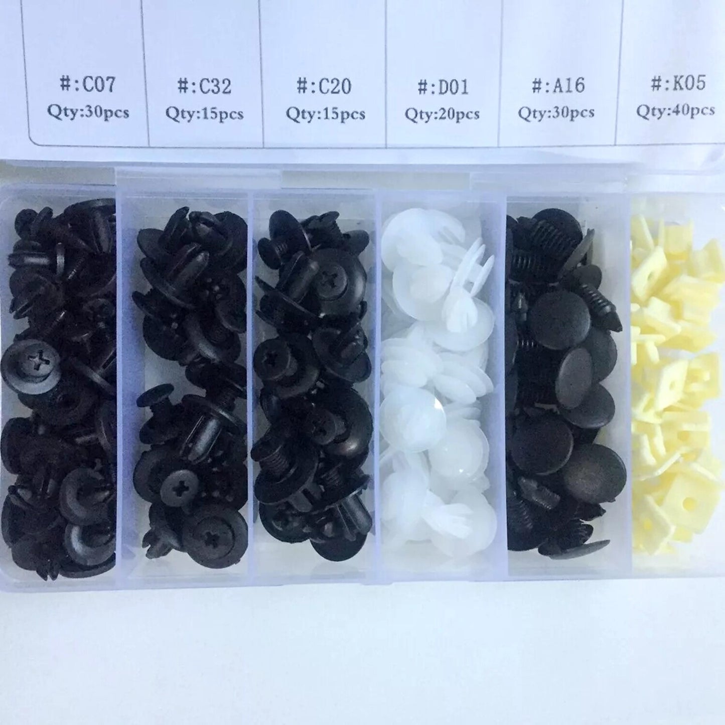 150pcs Car Panel Fender Liner Fastener Rivet Push Clips Trim Retainer Assortment