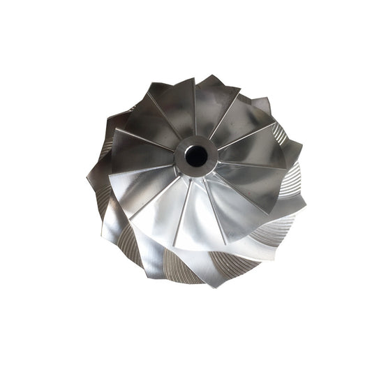 GT2867 49.70/67.40 mm 11+0 Blade Billet Compressor Wheel Overall Height: 29.50 mm