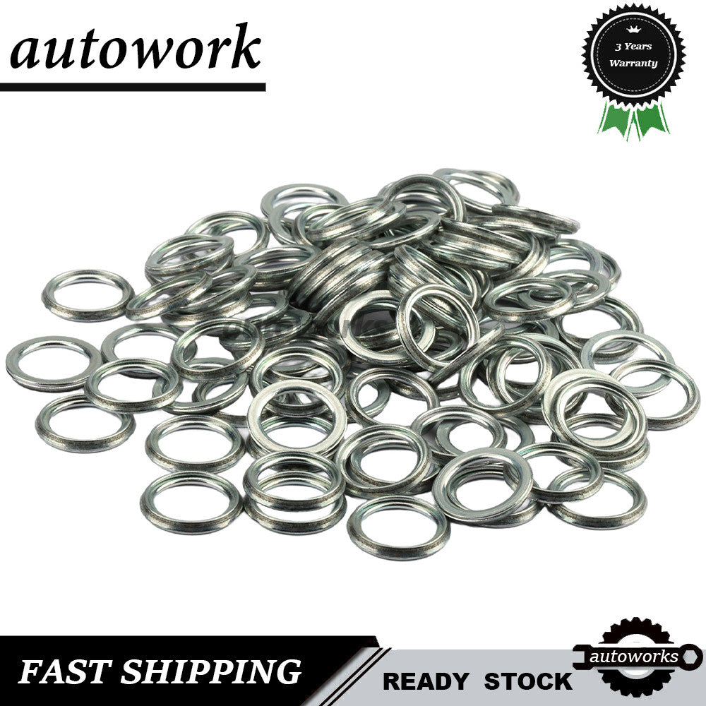 50x 35178-30010 Car Transmission Drain Plug Gasket for Toyota for Lexus 1984-2018