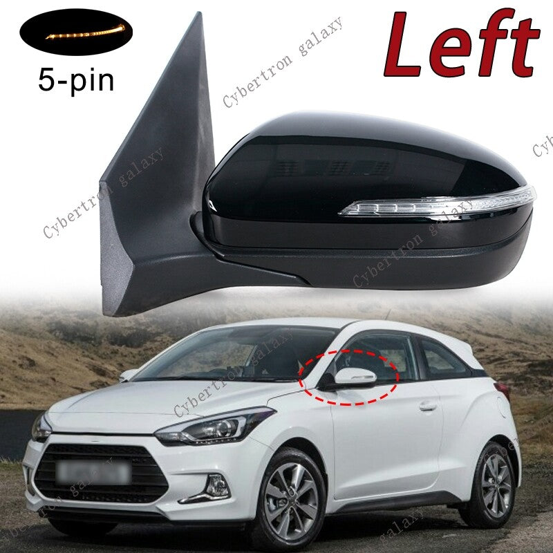LH Power Folding Turn Signal Rearview Mirror Assembly for Hyundai I20 2016-17