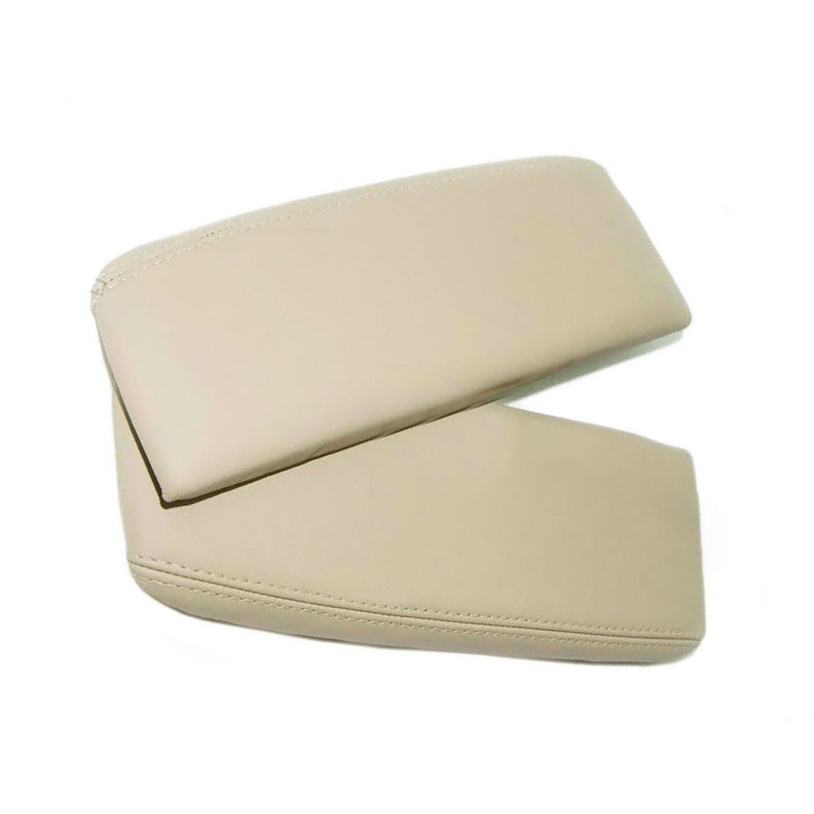 2X Leather Console Lid Armrest Cover Skin for Acura RL 2005-10 Trim Beige Tan