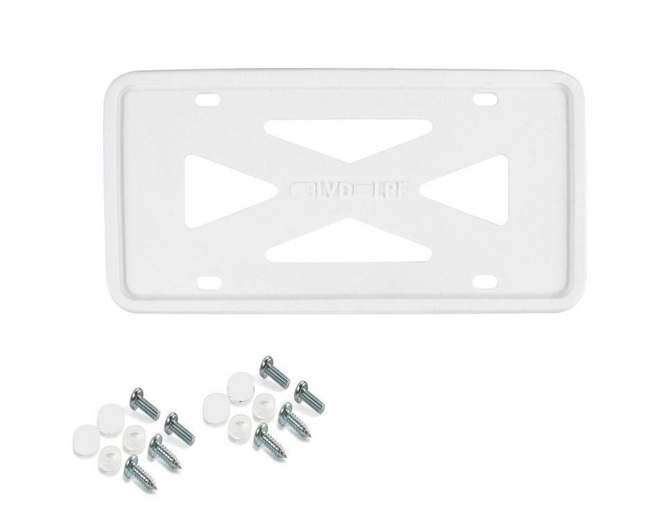 Car license plate frame cover cap, trunk white silicone, suitable for Toyota