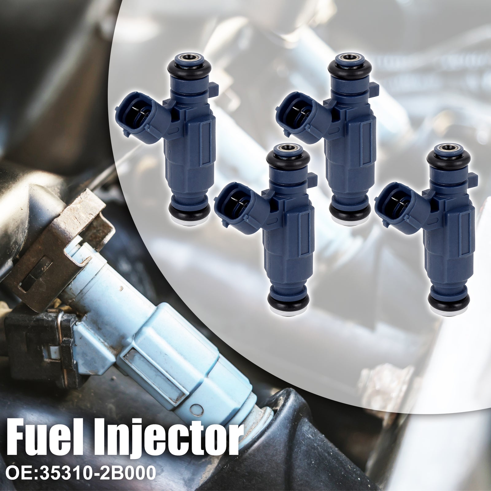 4pcs Fuel Injectors for Hyundai i30 1.4L 1.6L 2007-2016 for Elantra 35310-2B000