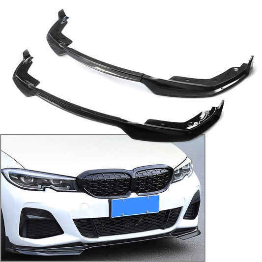 New Black Car Front Bumper Lip Chin Spoiler Splitter for BMW G20 G28 2019-2020