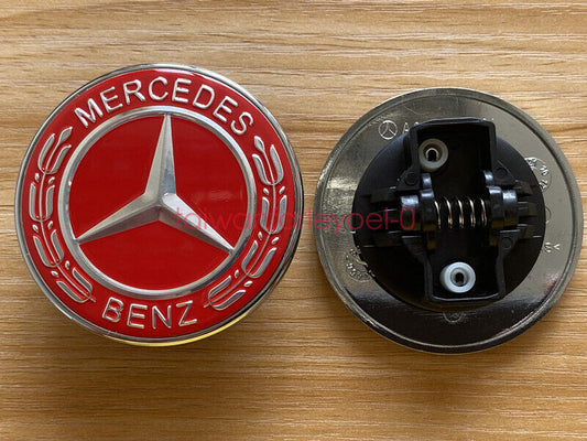 The new Red Bonnet Flat Star badge is available on the for Mercedes-Benz ABCES SLK Class 57mm.