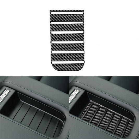 for Toyota Tundra Carbon Fiber Center Armrest Storage Box Mat Cover 2014-2018