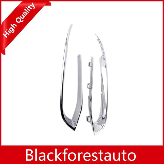 1 Pair Chrome Front Bumper Grille Cover Trim for BMW 528i 535i 550i Left Right