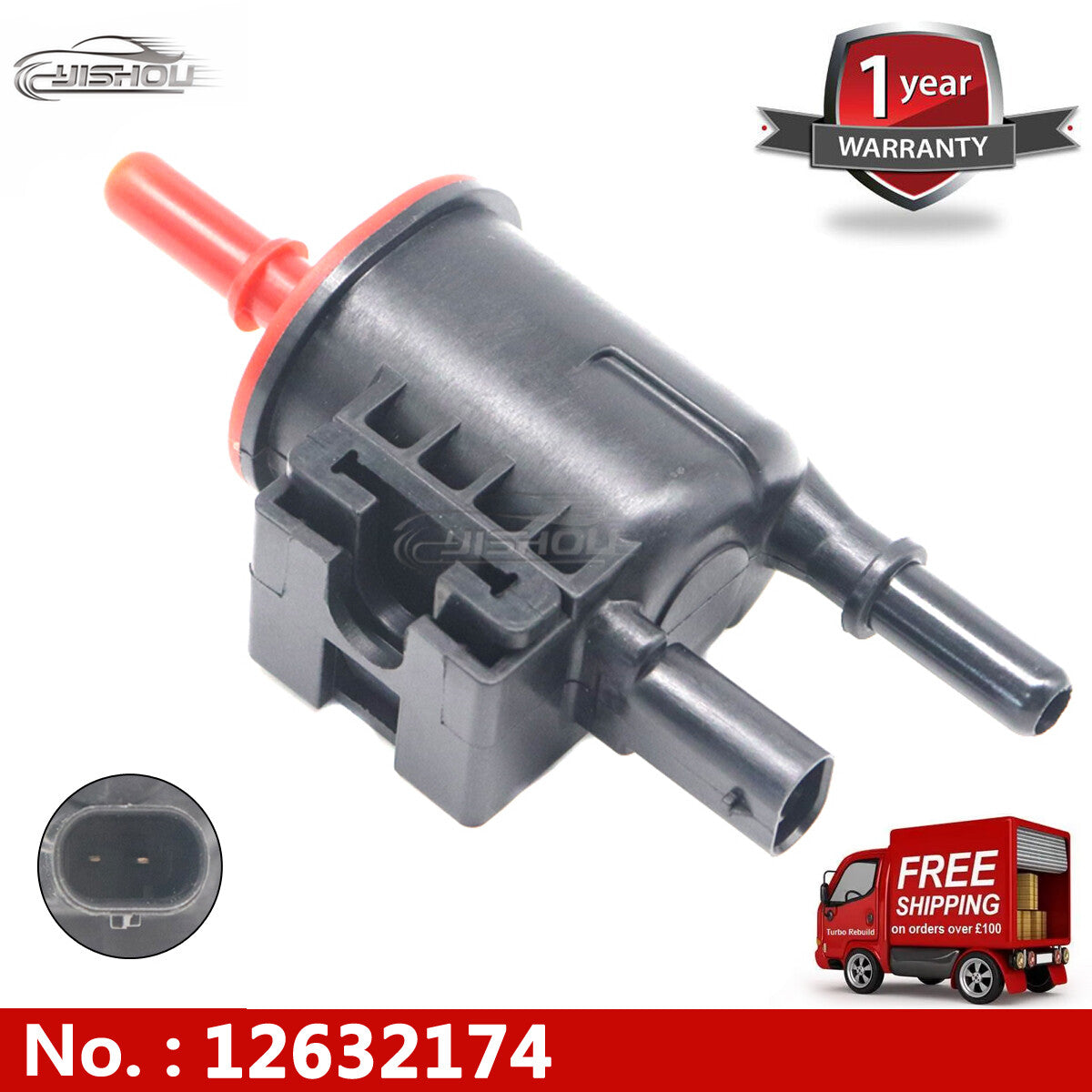 1P 12632174 Vapor Canister Purge Valve for Chevrolet , for Buick , and for Cadillac 2013-2018