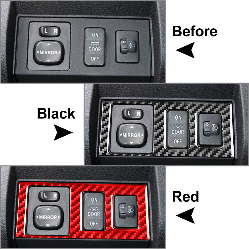 Fit for Toyota Tundra 2014-2021 Carbon Fiber Head Light Control Button Cover