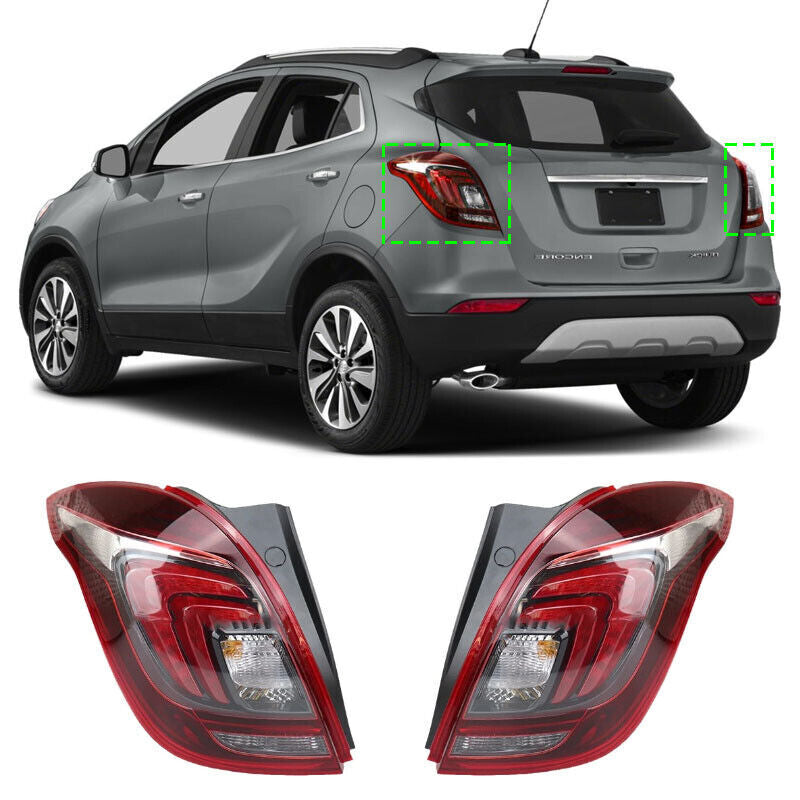 A pair of LED taillights for Buick Encore 2016, 2017 - 2019 (left and right).