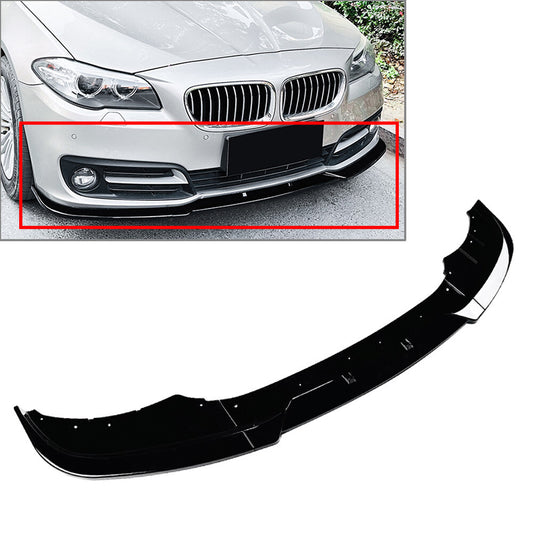 Front Bumper Lip Spoiler Splitter Black for BMW 5 Series F10 F11 LCI 2015-2017