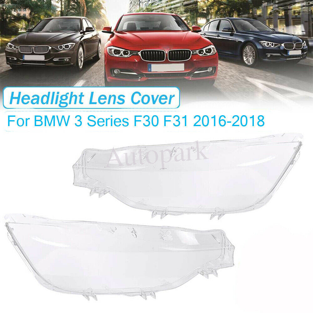 Headlamp Shell For 2016-2018 for BMW F30 F31 3Series Headlight Lens Cover Left+Right
