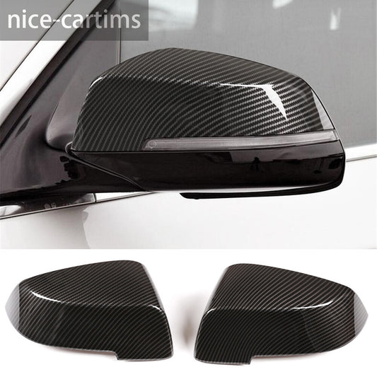 for BMW 5 Series GT 14-17 7 Series 2013-15 Side Rearview Mirror Cover ABS Carbon