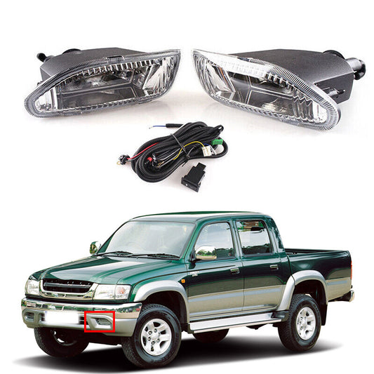 1 Set for Toyota Hilux Tiger 2003 2004 Front Bumper Fog Lamp With Bulb Wiring