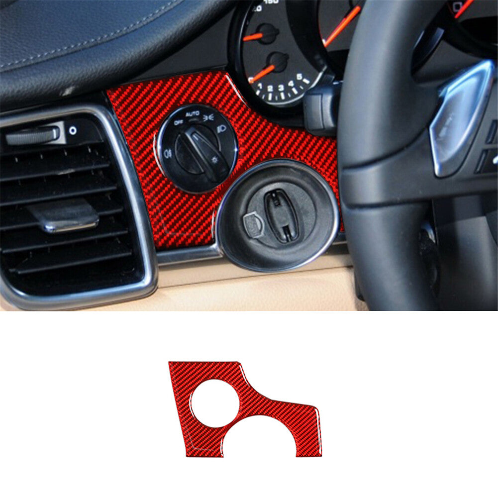 Red carbon fiber interior trim suits the for Porsche for Panamera 10-16