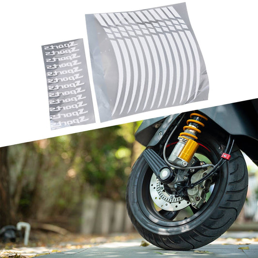 Personalized wheel decal tape stickers for 18-21 inch motorcycle and bicycle wheels