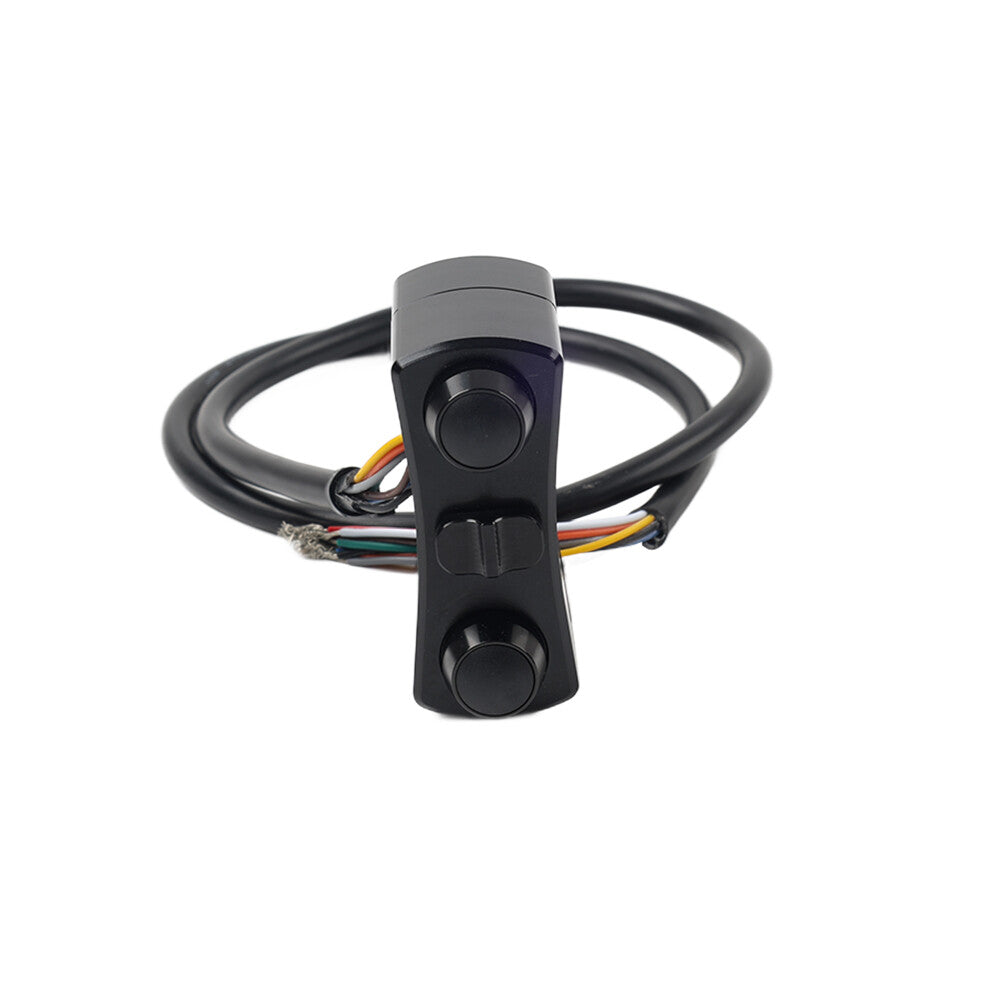 1 Handlebar Control Switch Horn Turn Signal Light Black for Harley Bobber