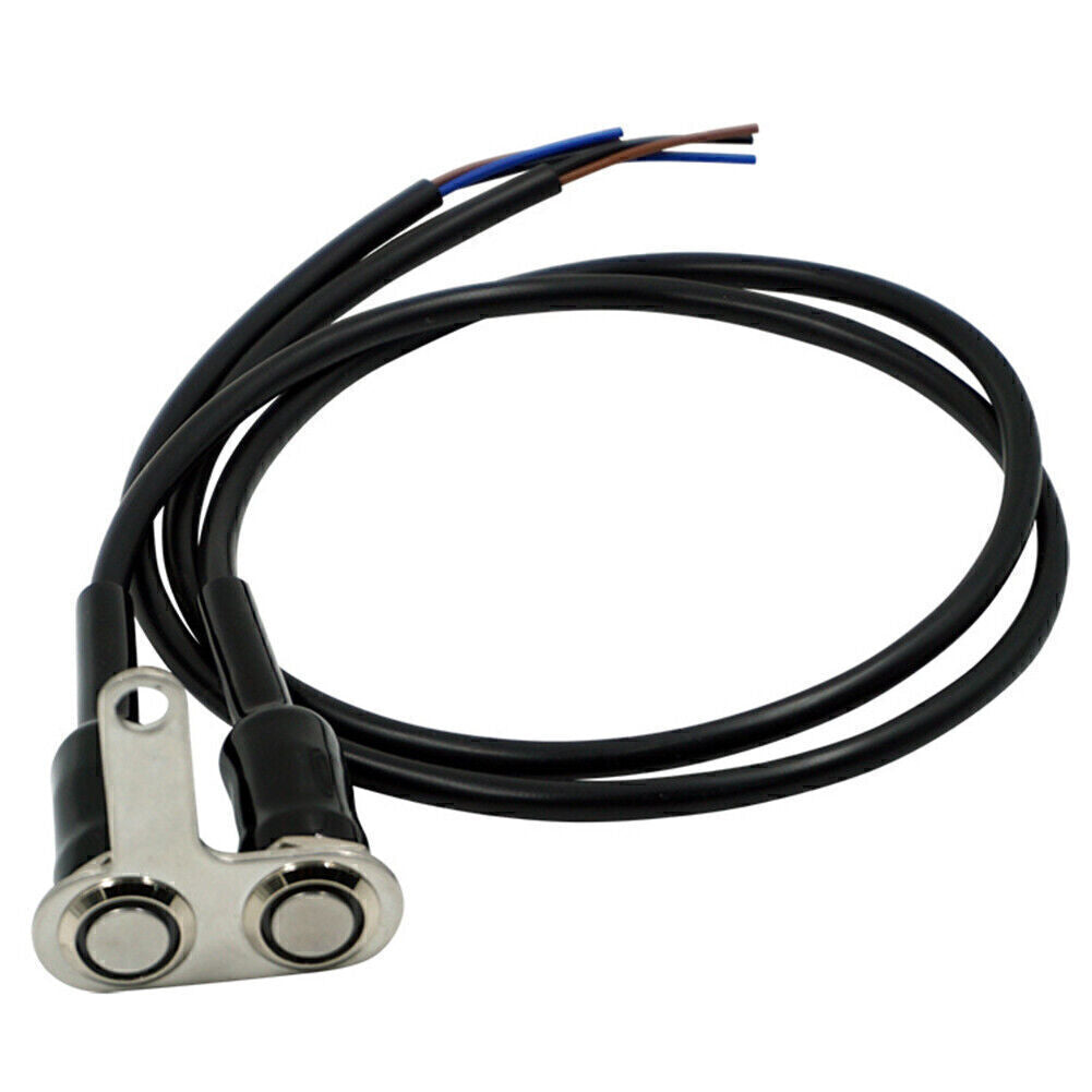 Left 12V LED Switch Handlebar Adjustable Mount Waterproof Switch Universal blue