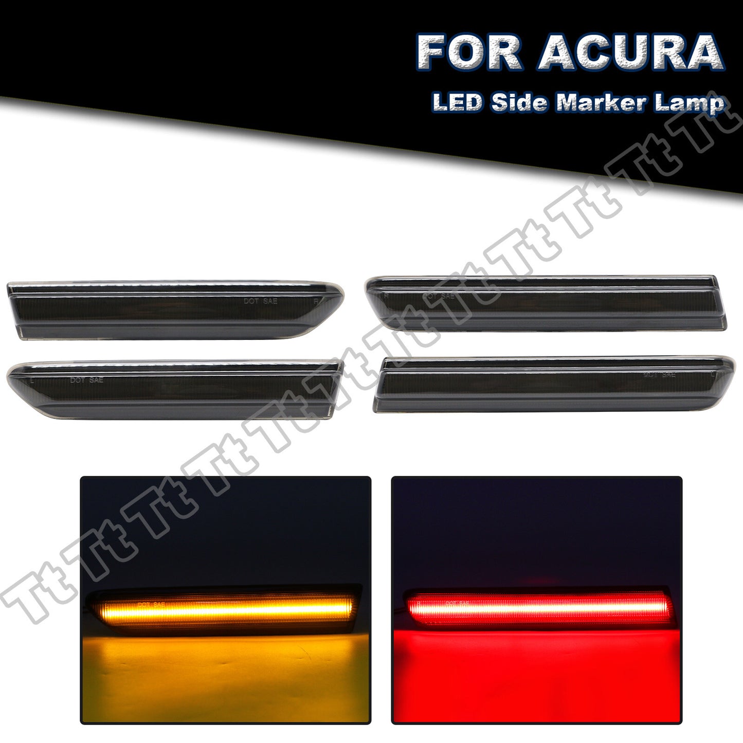 Suitable for 04-08 Pidun TL Youba Pink/Red LED Shimmering Pink