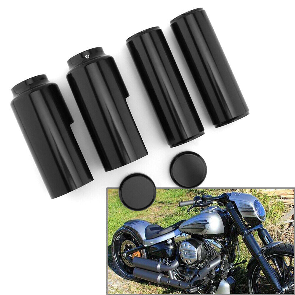 6PCS Motorcycle Fork Tube Cover Fit for Harley Softail Breakout 2013-2017 Fxbr Fxbrs