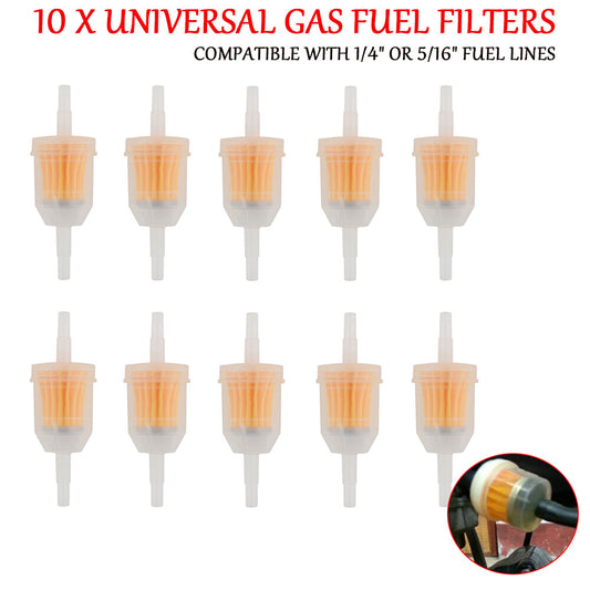 10-piece motor direct exhaust gas oil filter for small engines, suitable for 1/4 inch 5/16 line universal