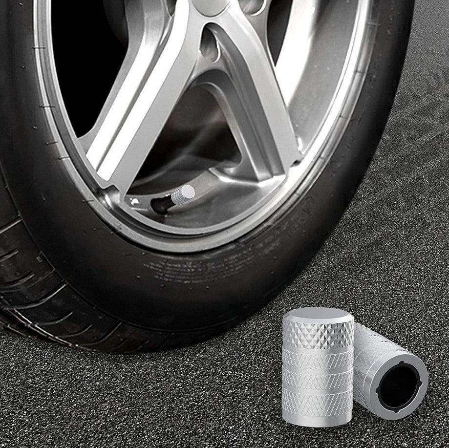 4-piece car tire valve cover rod air dust cover dustproof red nail for Volvo