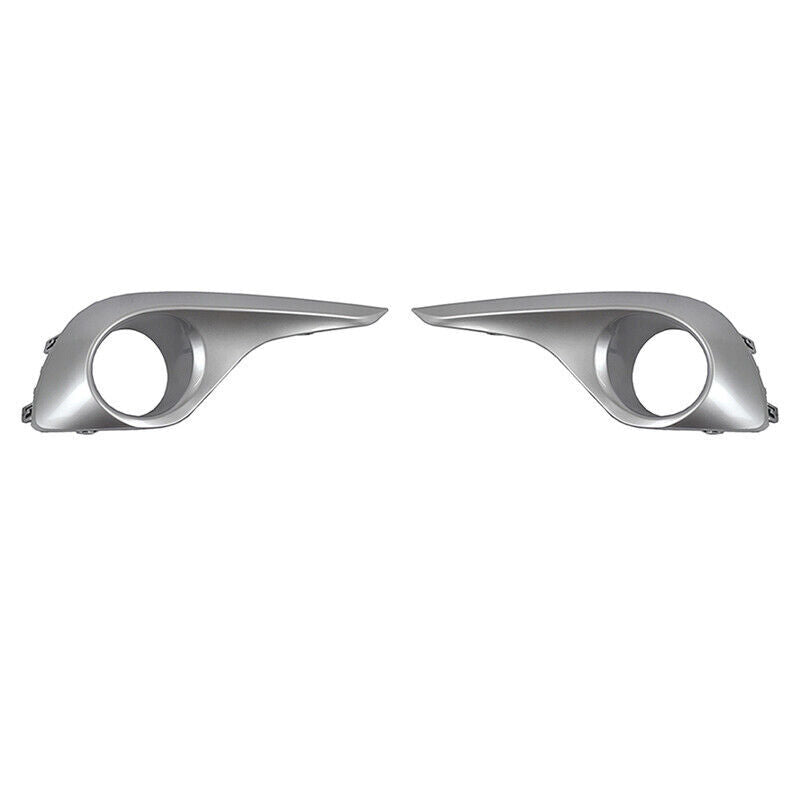 A pair of front bumper fog light covers and grille silver are available on 2012-2014 for Toyota Highlander models.