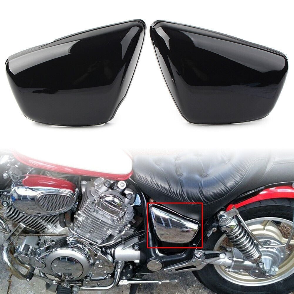 for 1984-UP for Yamaha XV 700 750 1000 1100 Virago Left Right Side Panel Cover Black