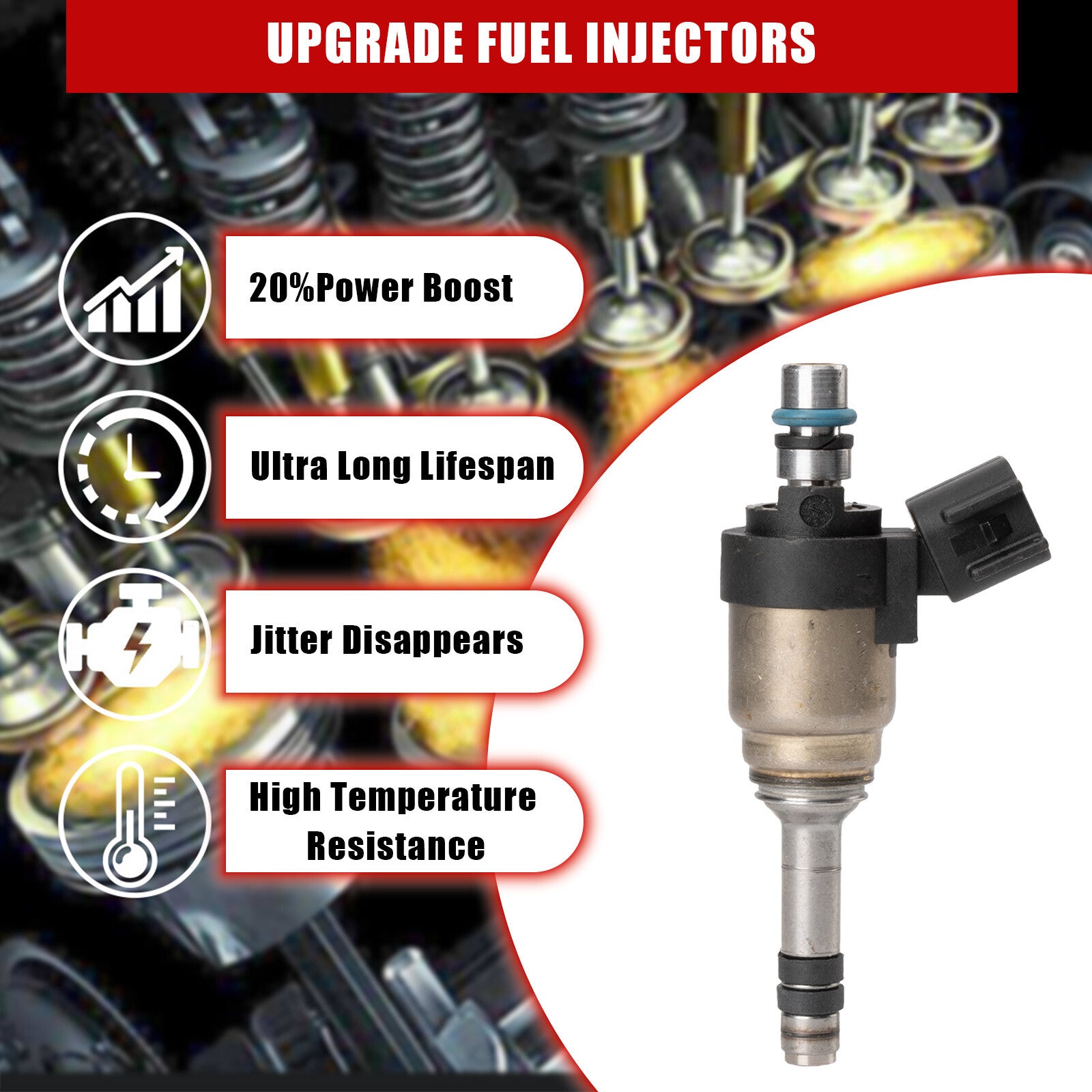 6X Fuel Injector for Kia Sorento Sedona for Hyundai Santa Fe Azera 3.3L 2014-2018