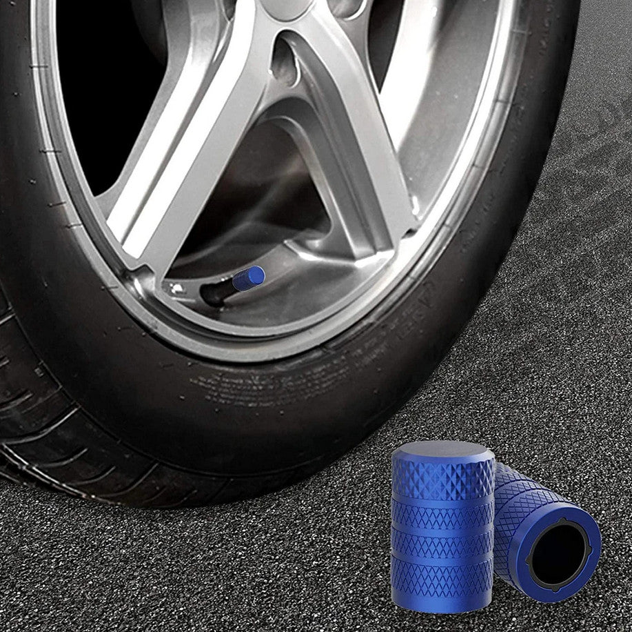 Car tire valve cover rod air dust cover gold universal  for ford  4-piece set