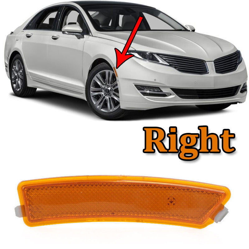 For 2013-2016 for LINCOLN MKZ Right Front Bumper Reflector Side Marker Light Lamp