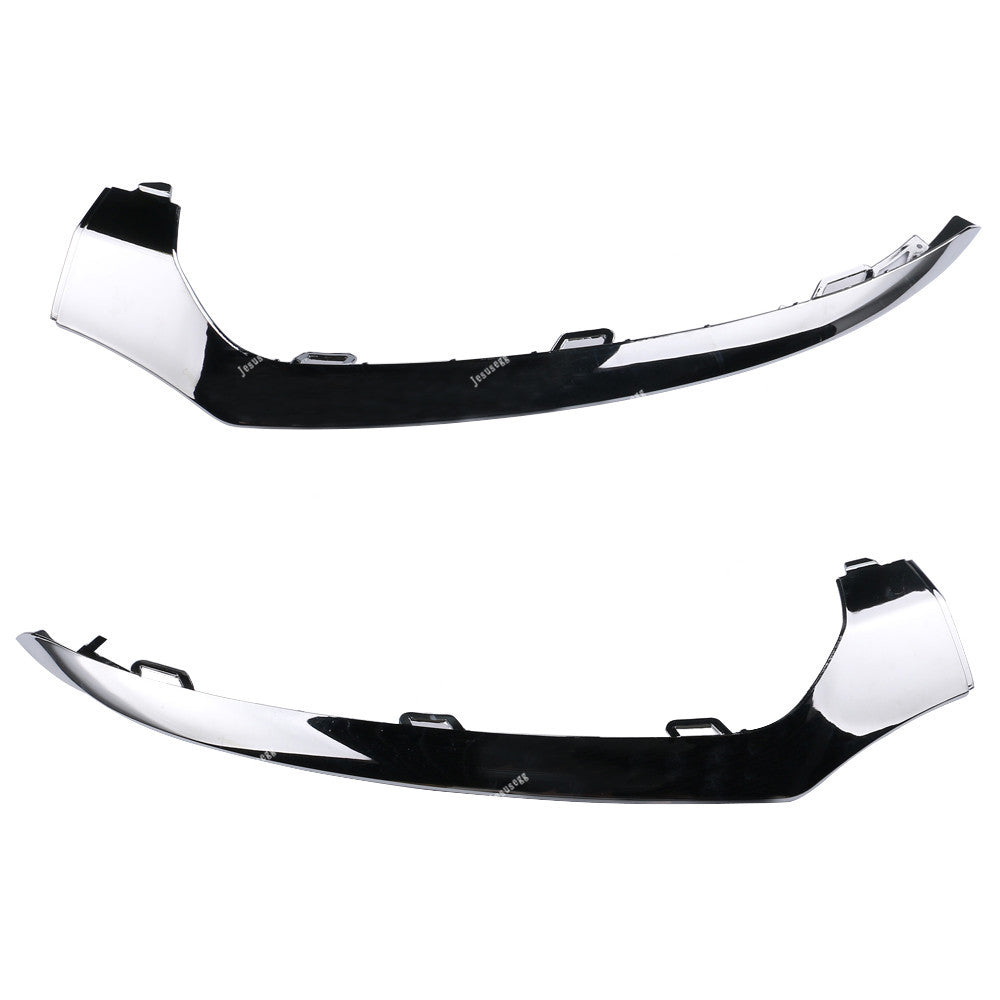 x2 Front Bumper Chrome Trim Molding for Mercedes W205 C300 C350 C200 2014-2017