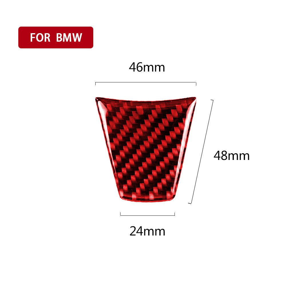 Red Carbon Fiber Interior Steering Wheel Trim for BMW 3 Series E90 E92 2005-2012