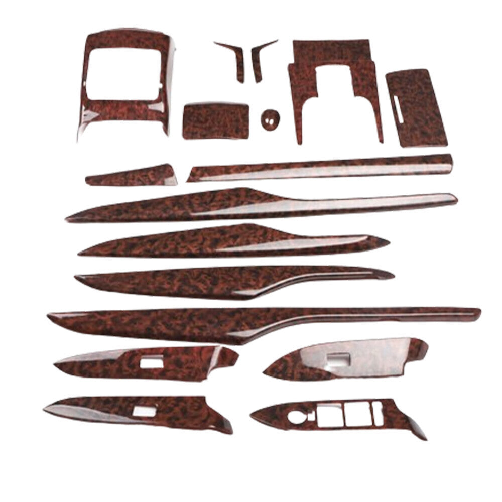 for Cadillac XTS 2013-17 Agate Wood Grain Inner Full Decoration Kit Cover Trims