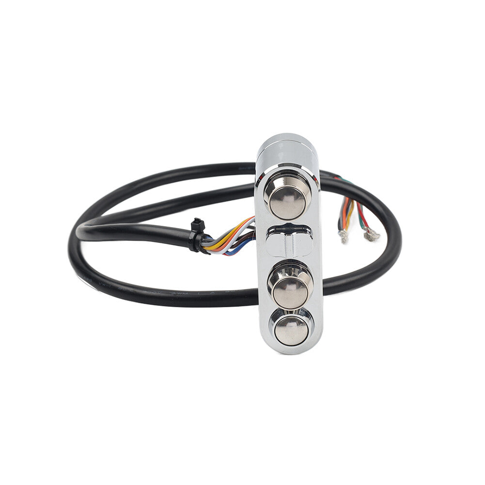 FIT for Harley Dyna Sportster 1 Handlebar Control Switches w/ Wiring Harness CNC