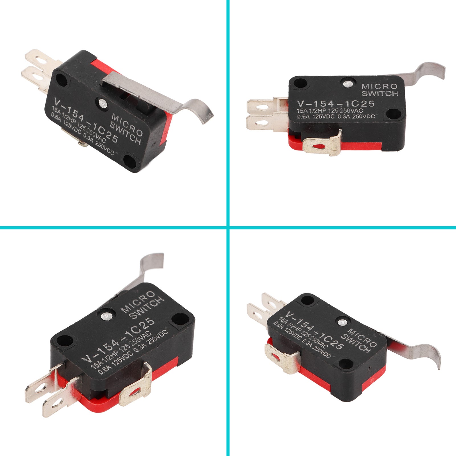 4Pcs 3 Prong Floor Pedal Box Micro Switch 1014807 for DS Precedent