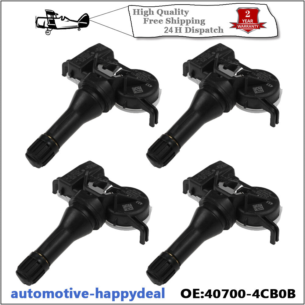 4X TYRE PRESSURE MONITORING SENSOR for NISSAN QASHQAI II J11 2015-ON 407004CB0A