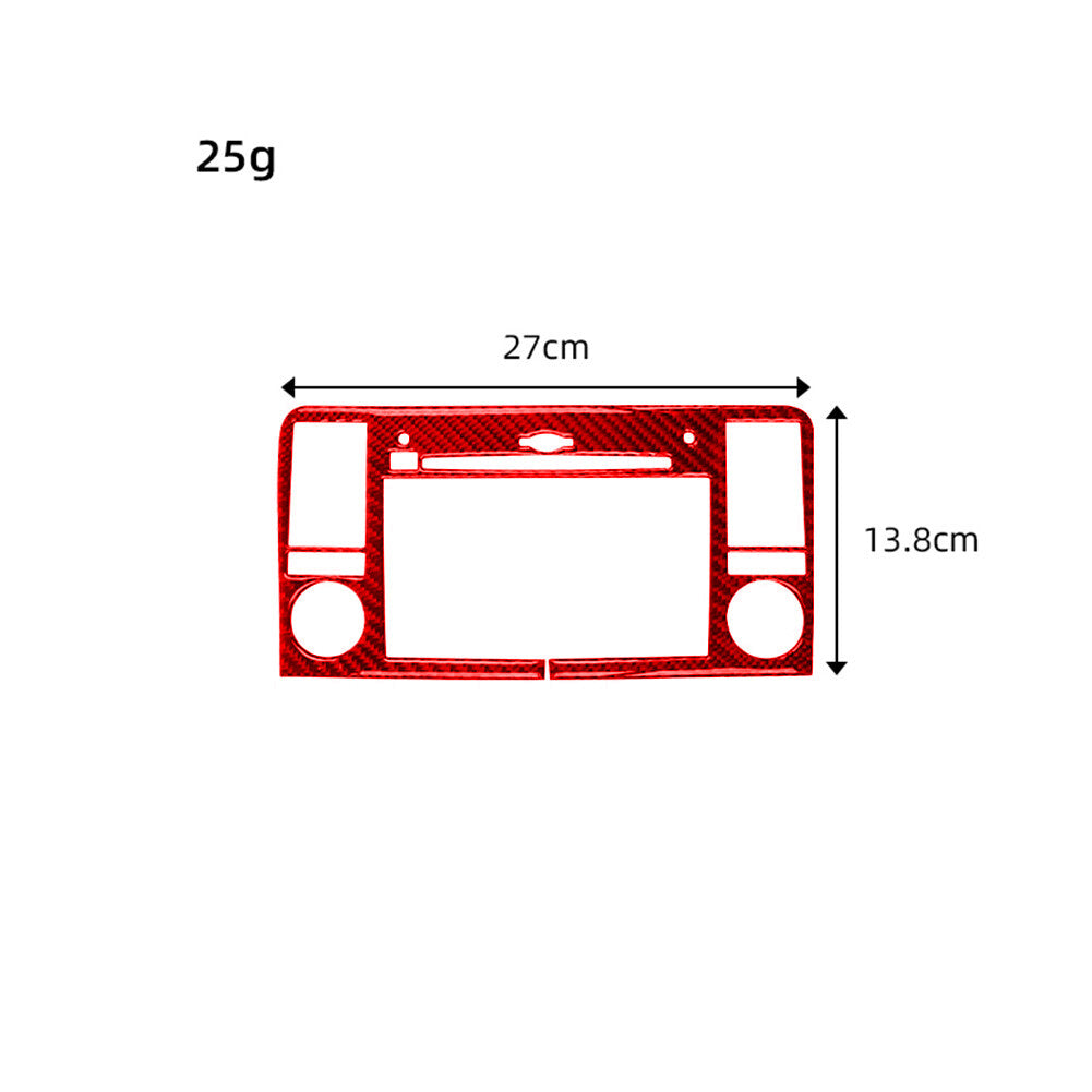 Red Carbon Fiber Navigation Panel Type A Cover for Mercedes Benz M-class 2006-11