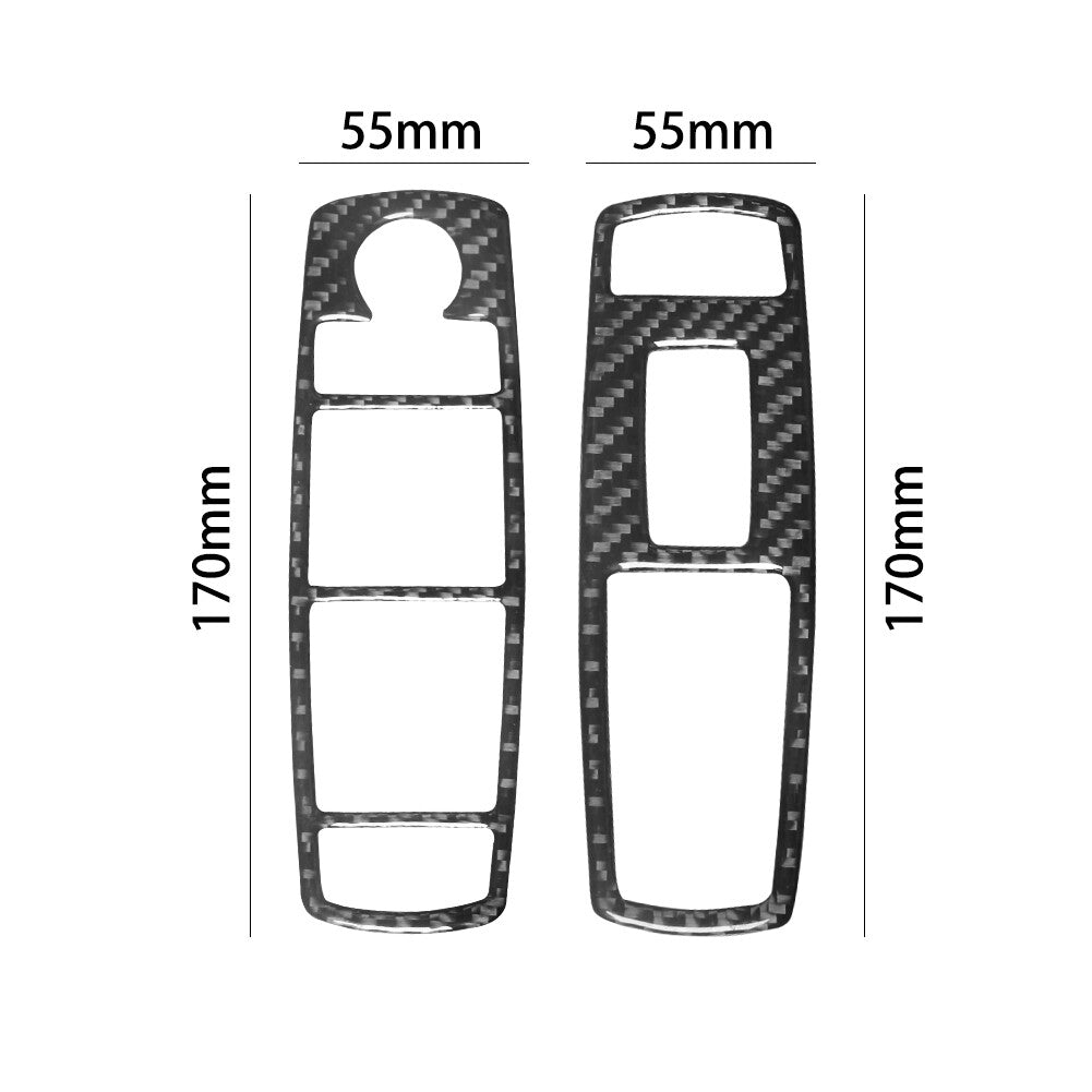 Carbon Fiber Front Window Lift Control Trim for Dodge for Ram 1500 2013-2015 Type A