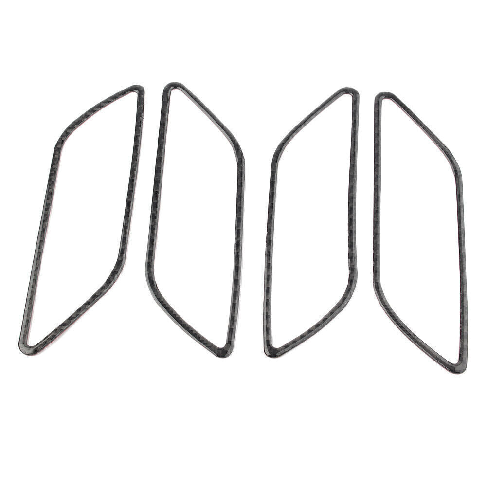 Fit for Audi A3 S3 2014 - 18 Inner Handle Decor Frame Cover Trim Carbon Fiber 4pcs