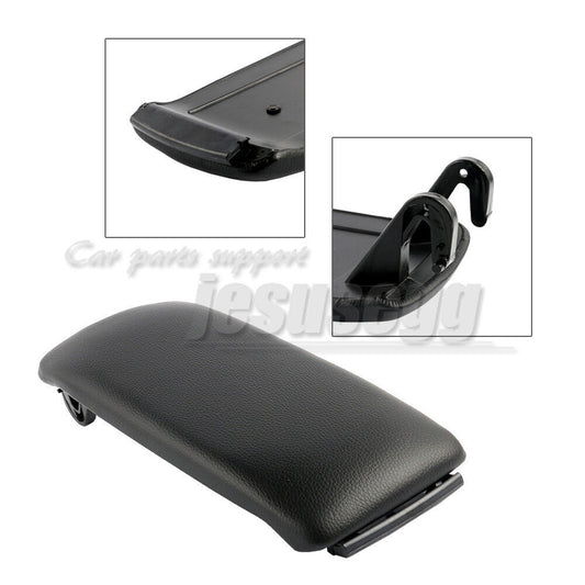 Black Car Arm Rest Armrest Cover Center Console Lid for Audi A4 C5 S4 1998-2005