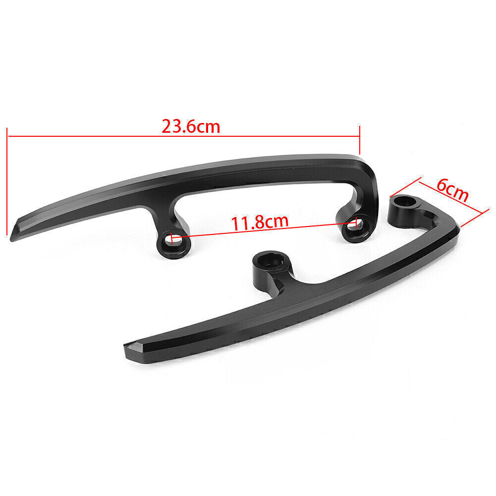 Passenger Rear for Seat Handle Grab Bar Aluminum Black for KAWASAKI Z650 2017-2018