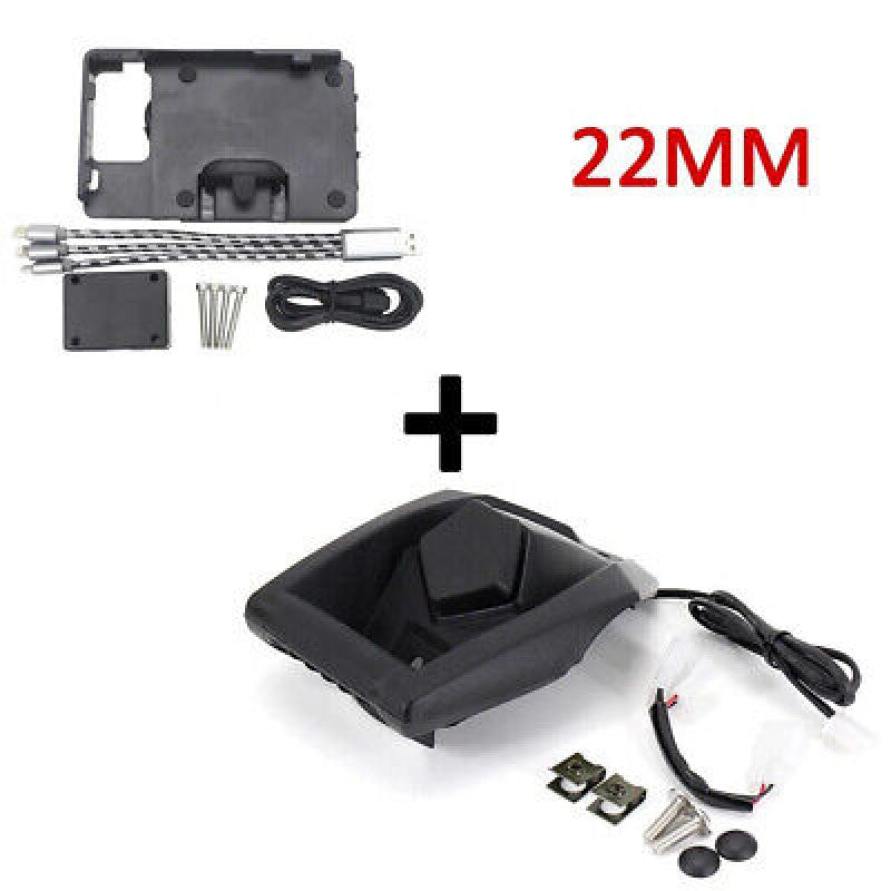 Motorcycle GPS Navigation Bracket Charging Port for Yamaha X-MAX 300 400 NMAX155