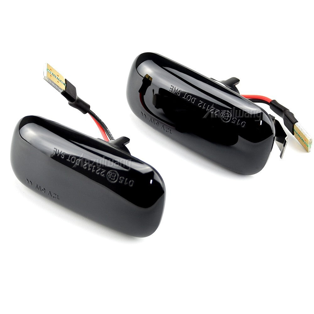 2pcs Dynamic Side Marker Turn Light Assembly for Audi High Bright SMD A6 S6 RS6