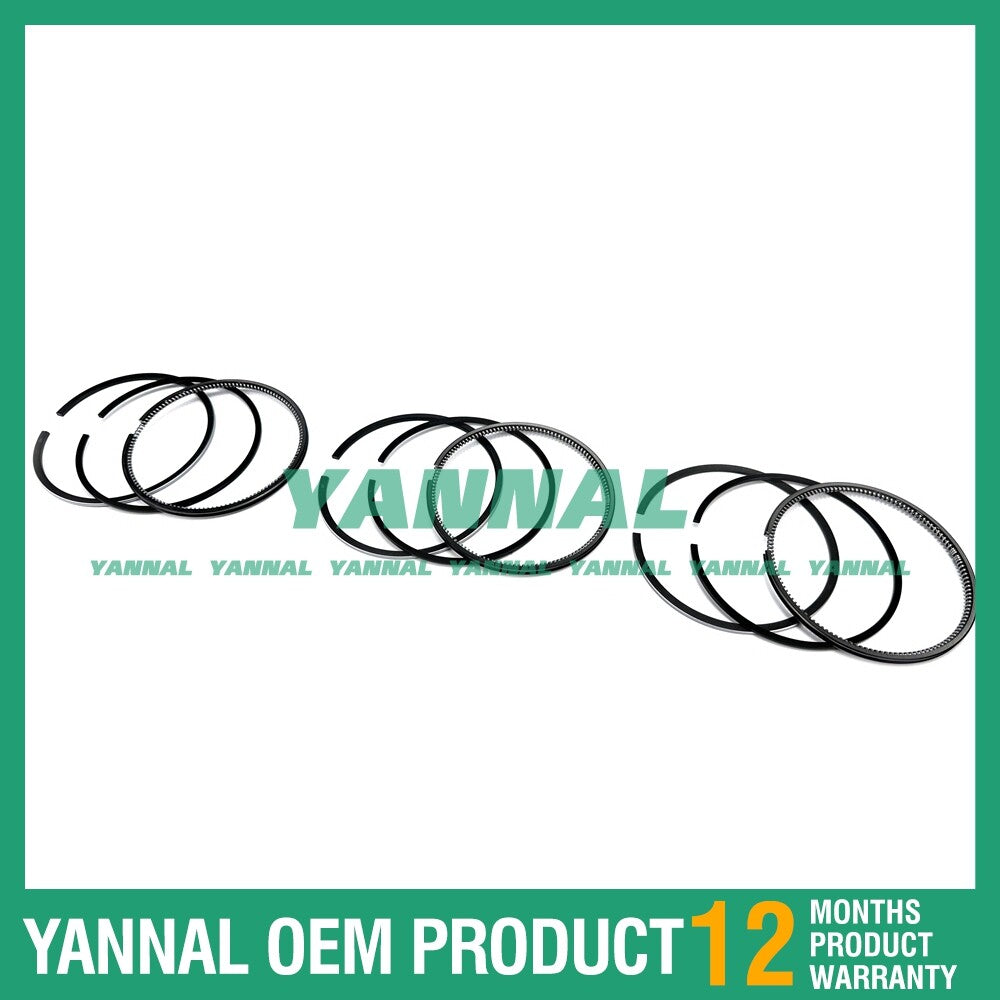 3 sets of piston rings + 0.5 mm + 2 mm for Kubota D902 engine parts (fits one engine)