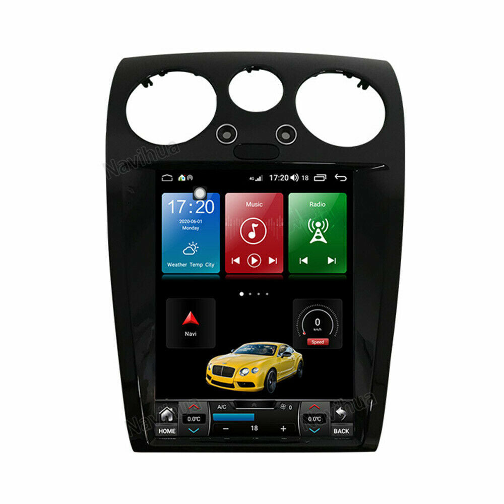 12.1 Android 11 Radio Vertical Screen Car GPS for Bentley Flying Spur 2005-2012
